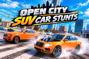 Open City SUV Car Stunts